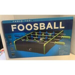 Neon Wooden Tabletop Foosball Game Soccer Gift Novelty Fun Game Collectible